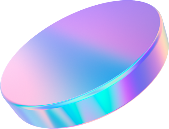 3D Gradients Oversaturated Rainbow Color